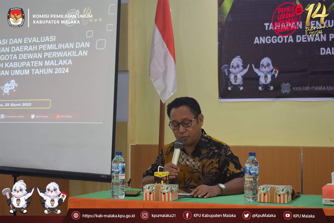 KPU Malaka Sosialisasi Tahapan Penyusunan Dapil dan Alokasi Kursi Anggota DPRD