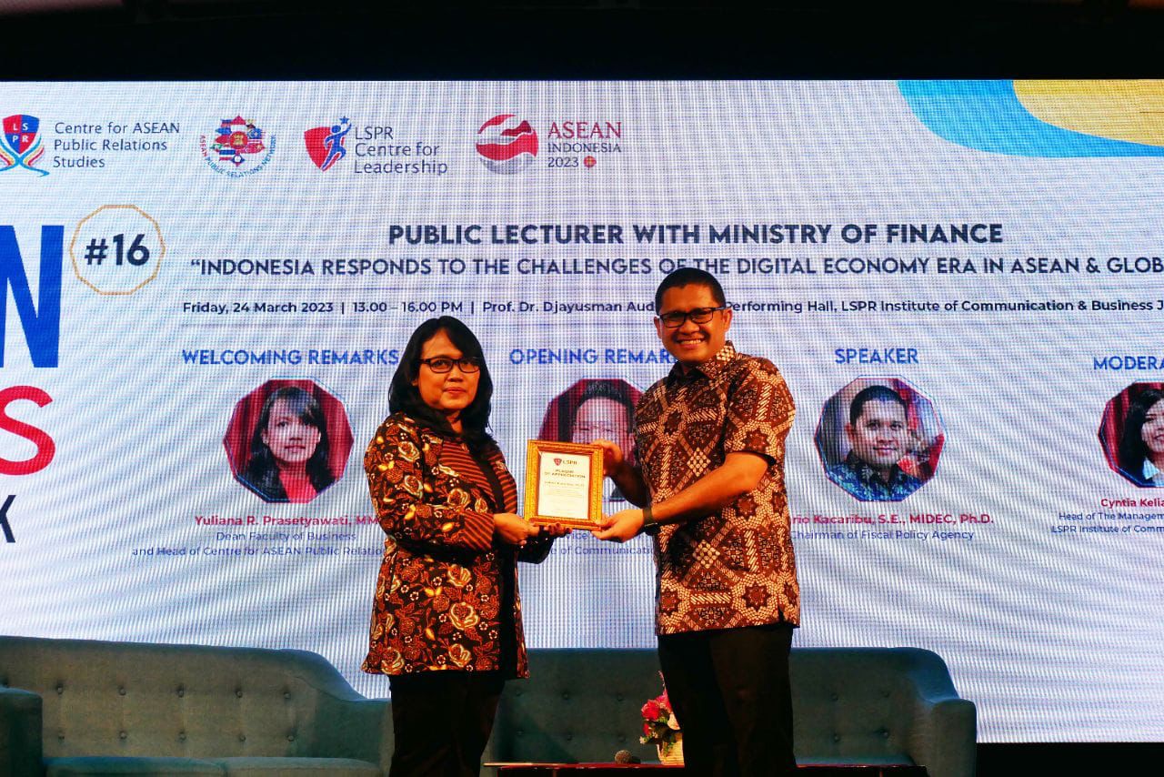 Fakultas Bisnis LSPR Institute Bersama Kementerian Keuangan RI Menggelar Kuliah Umum