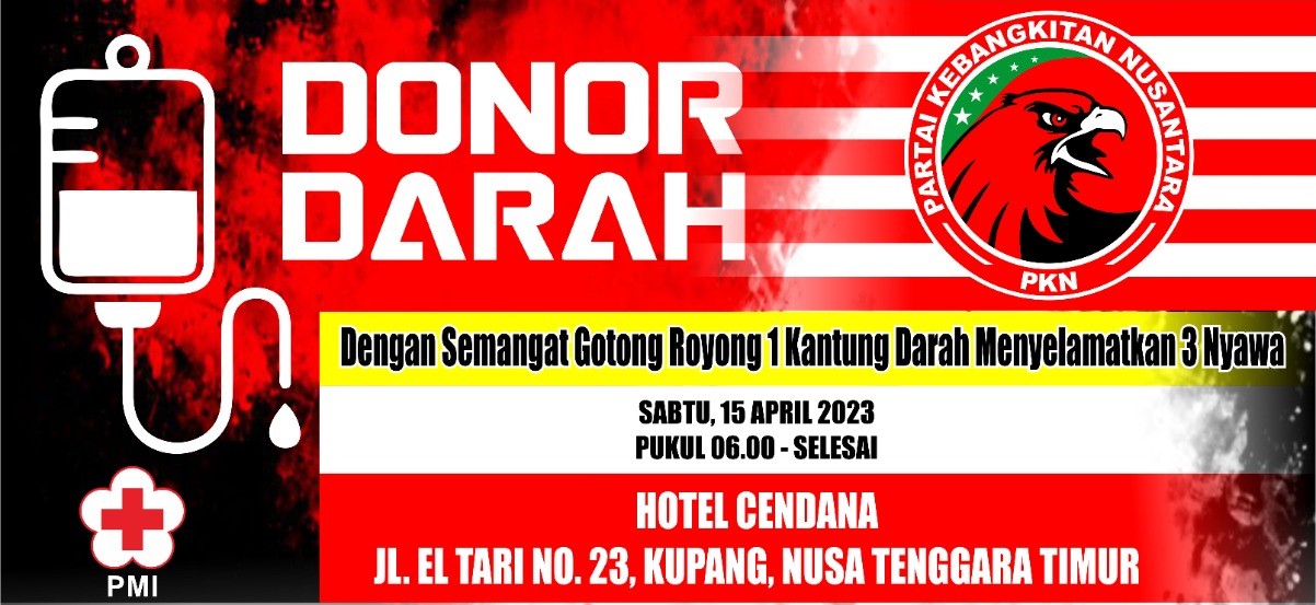 PKN Kota Kupang Gelar Donor Darah di Arena Car Free Day