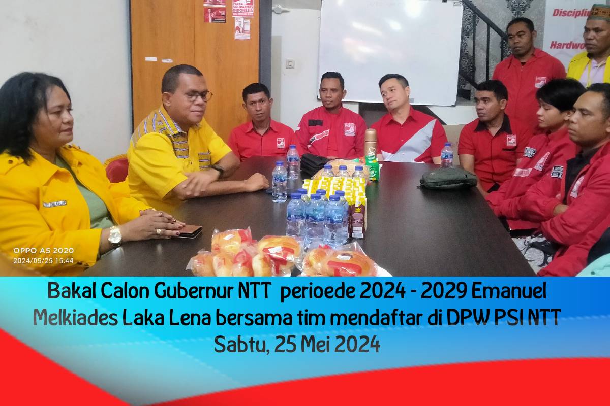 Maju Calon Gubernur NTT, Melki Laka Lena Daftar di PSI NTT