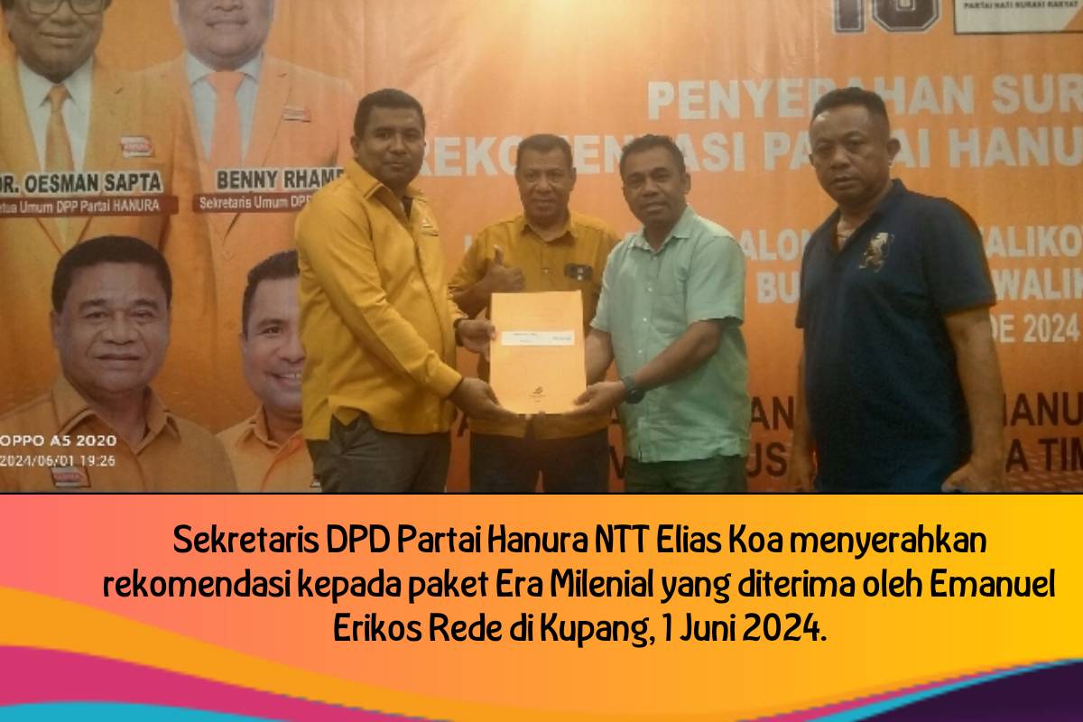 Paket Era Milenial Dapat Rekomendasi dari Partai Hanura