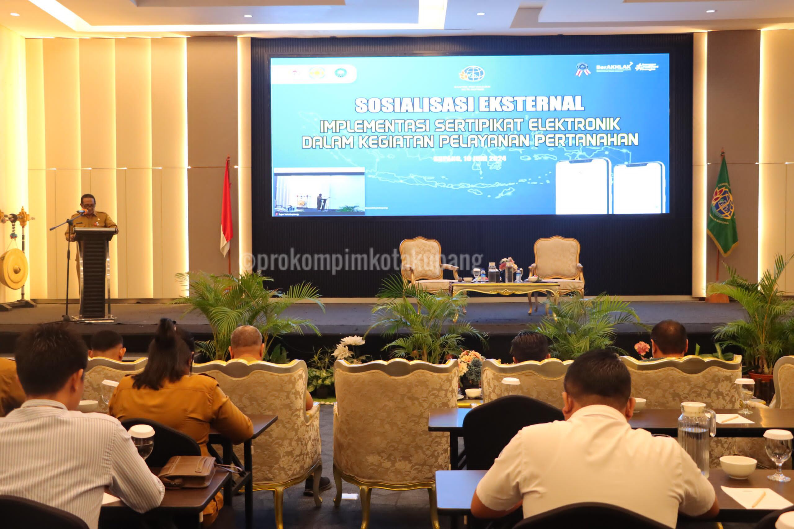 Pemerintah Kota Kupang Dukung Implementasi Sertifikat Tanah Elektronik