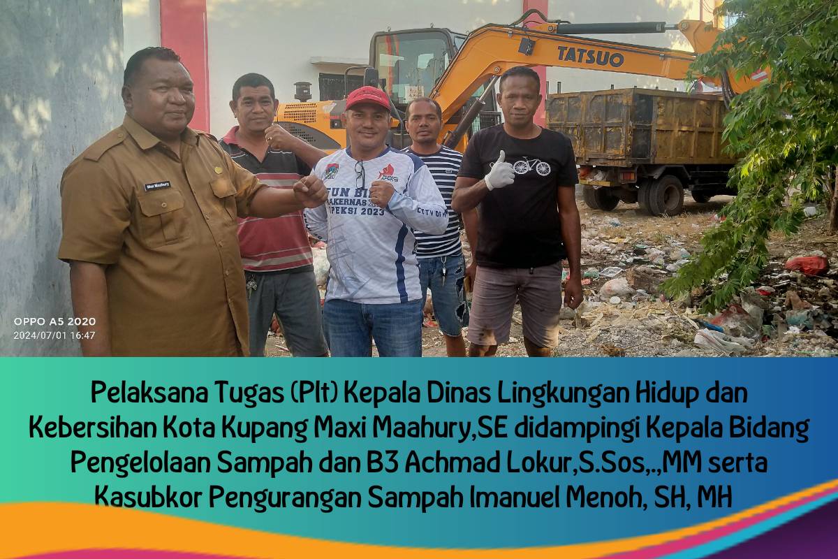 Gerak Cepat Dinas LHK Kota Kupang Atasi Sampah di Kompleks Kuliner Oepoi Kupang 