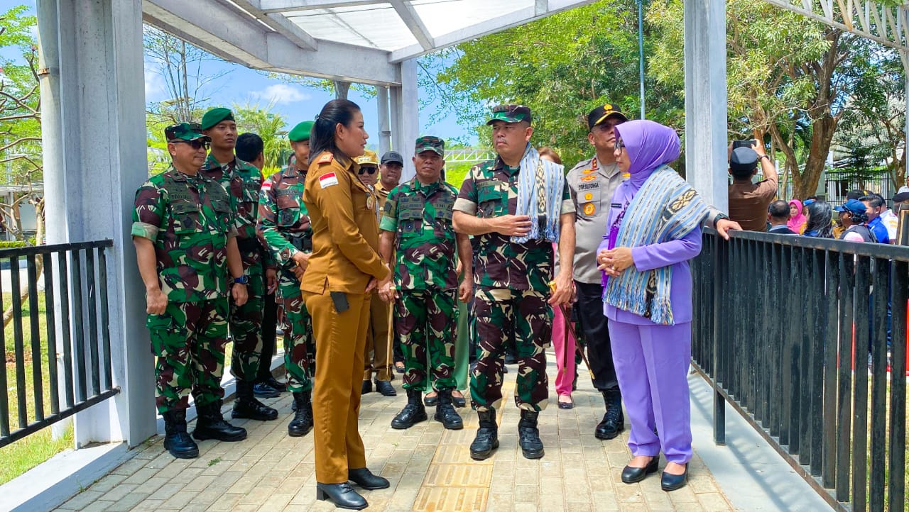 Danrem 161/WS, Dampingi Pangkogabwilhan ll Kunjungi PLBN Motaain Perbatasan RI-RDTL