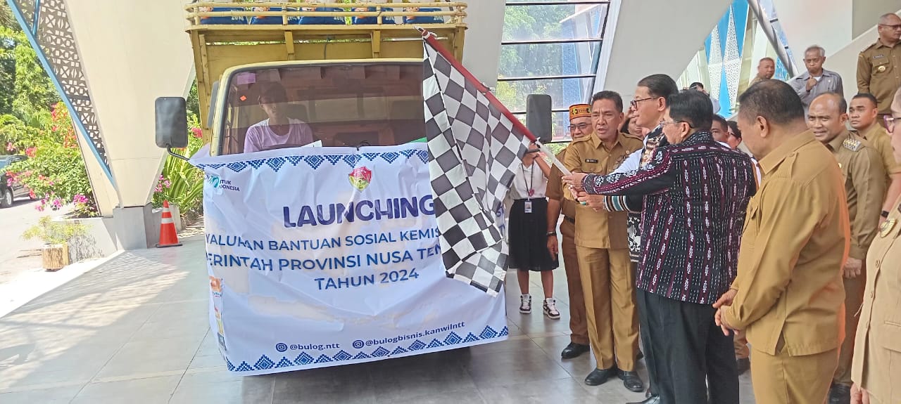 Penjabat Gubernur  Launching Penyaluran  Beras  Bansos Untuk Mengatasi Kemiskinan Extrim di NTT 